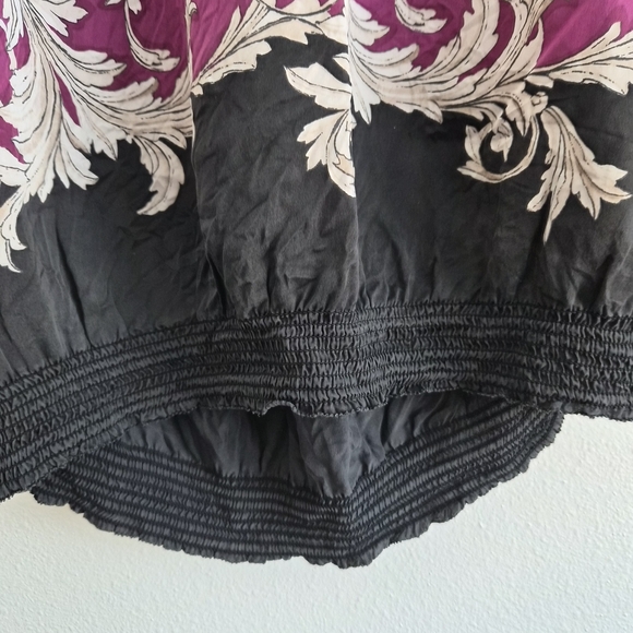 White House Black Market Black and Pink Blouse - Picture 5 of 6